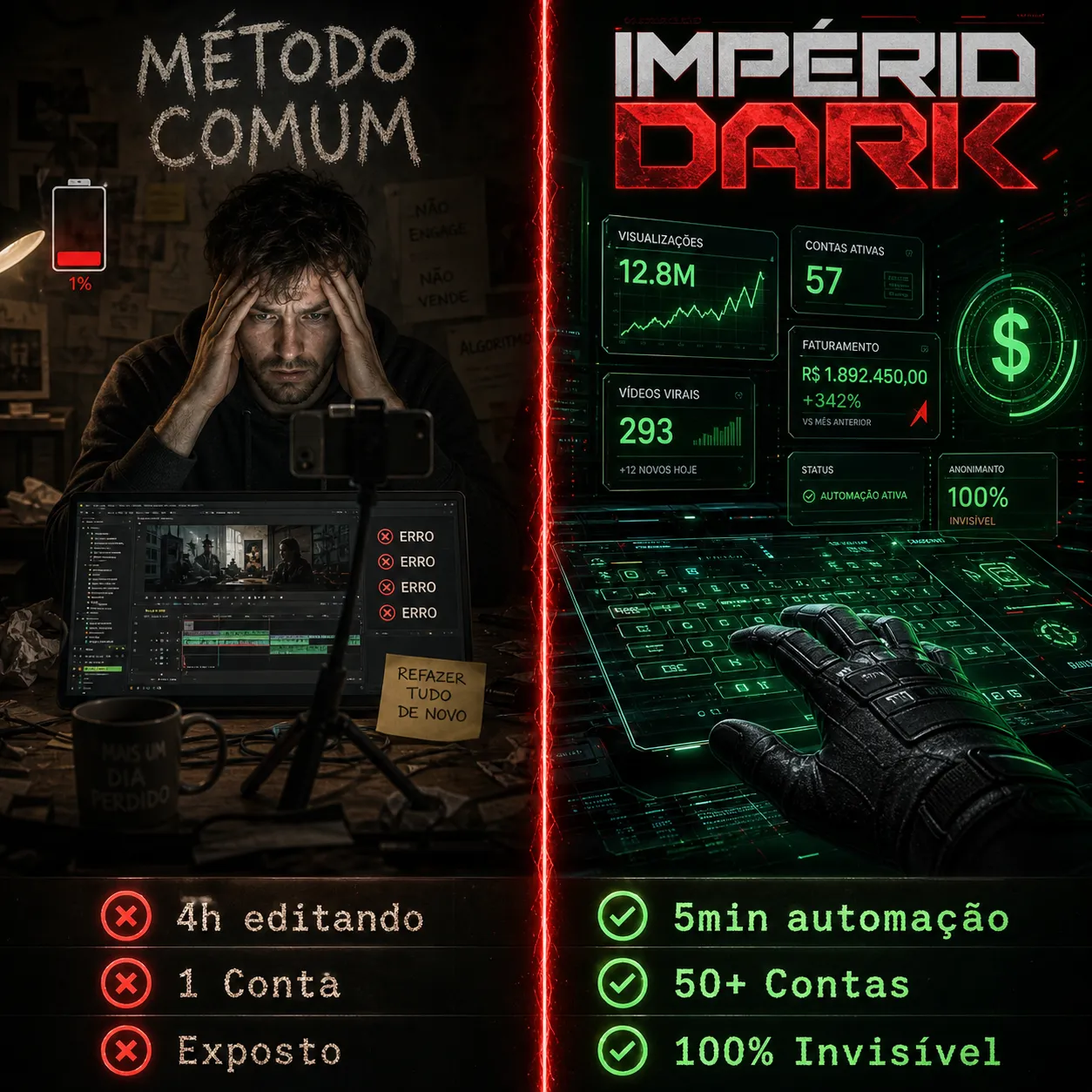 Comparativo Império Dark